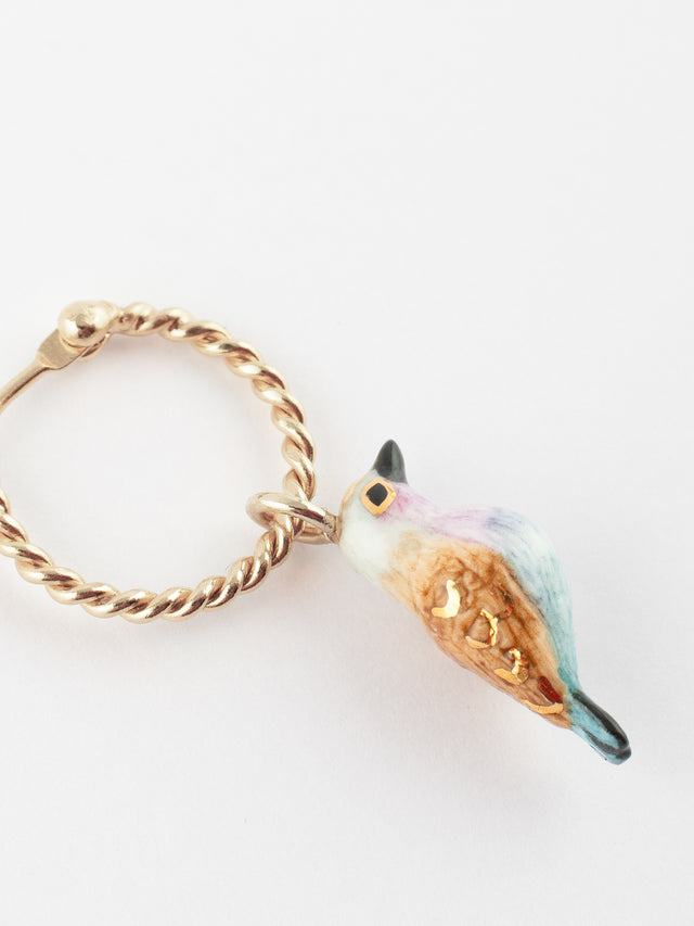 Nach Bijoux Mini Créole Oiseau Rollier - Vendue à L'unité
