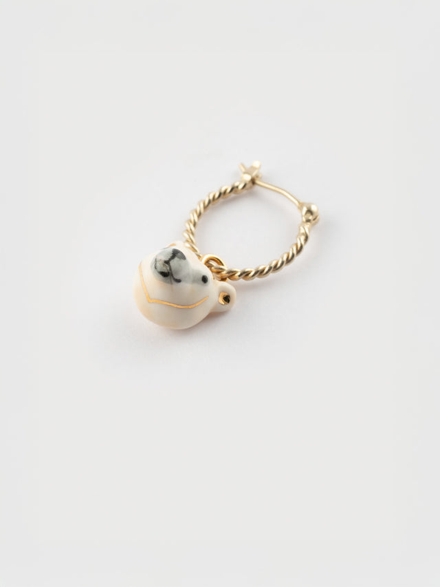 nach bijoux Mini créole ours polaire - Vendue à l'unité - Arctique