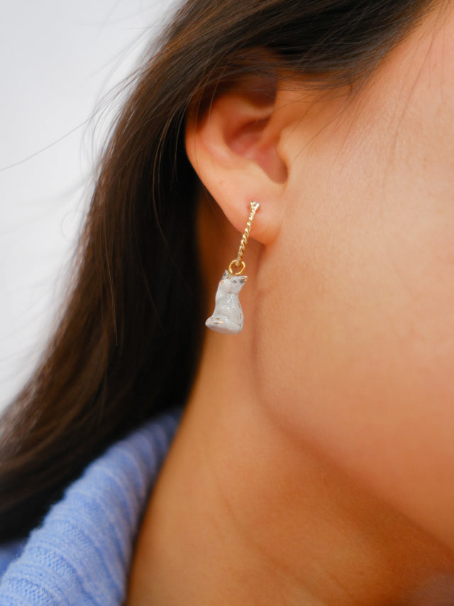 Nach Bijoux Mini Créole Renard Polaire - Vendue à L'unité - Arctique