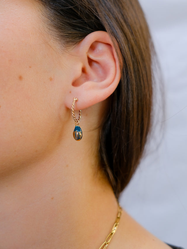 Nach Bijoux Mini Créole Scarabée - Vendue à L'unité - Lucky You