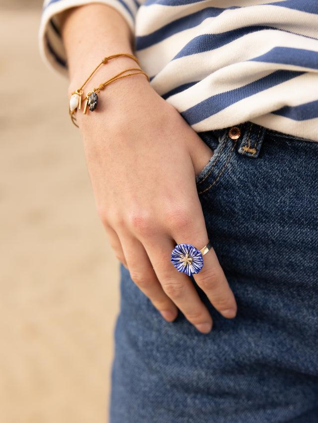 Nach Bijoux Bague Chardon Bleu