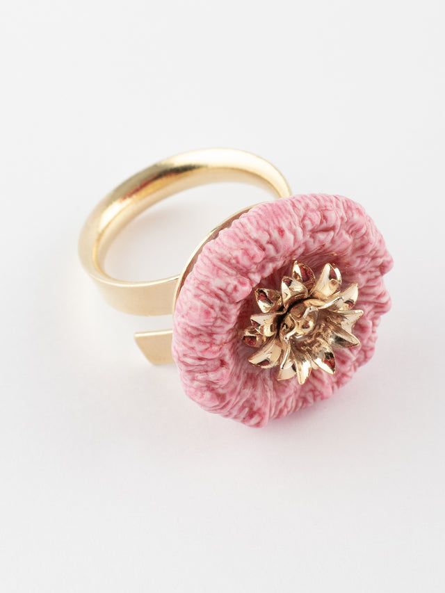 Nach Bijoux Bague Chardon Rose