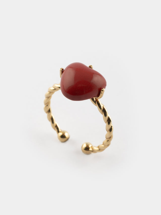 nach bijoux Bague cœur - Chérie Cherry