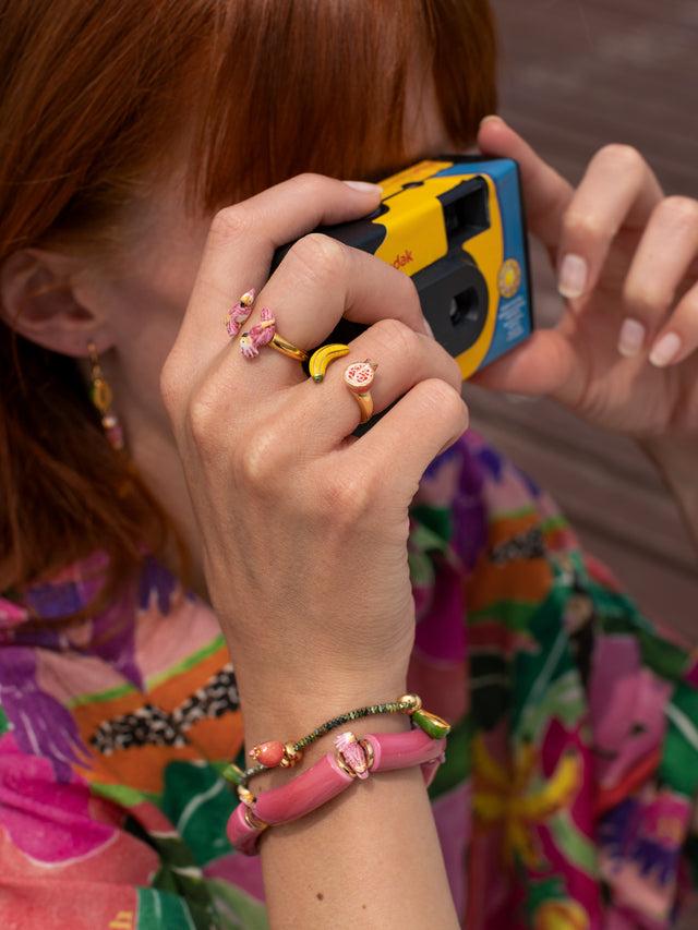 Nach Bijoux Bague FaceToFace Banane & Grenade