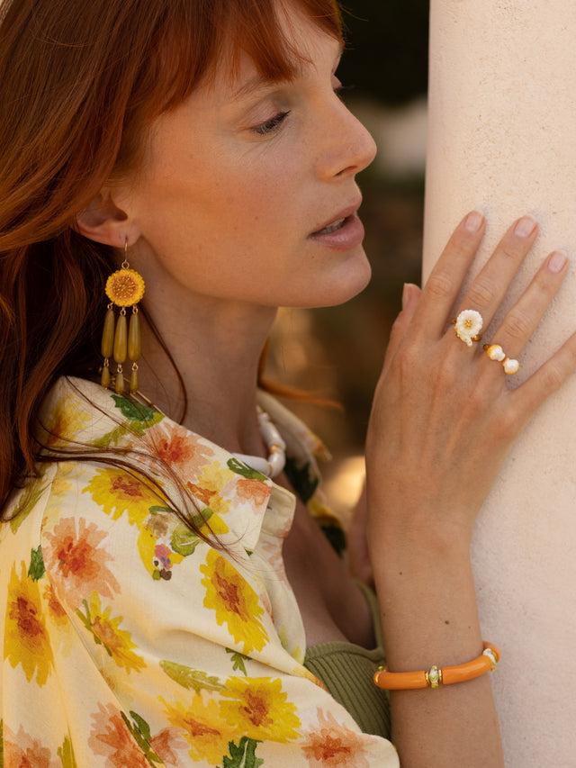 Nach Bijoux Bague FaceToFace Coquillage Nacré