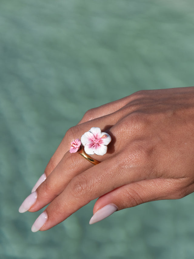 Nach Bijoux Bague FaceToFace Hibiscus