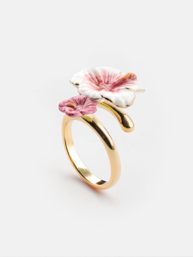 nach bijoux Bague FaceToFace hibiscus
