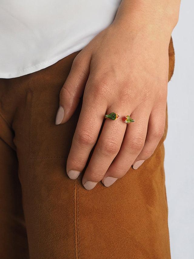 Nach Bijoux Bague FaceToFace Rouge-gorge