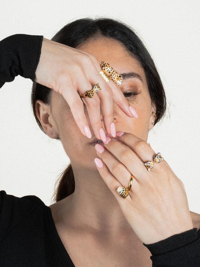 Nach Bijoux Bague FaceToFace Tigre