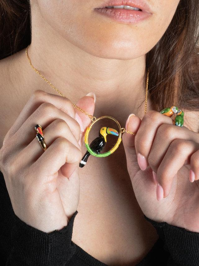 Nach Bijoux Bague FaceToFace Toucan