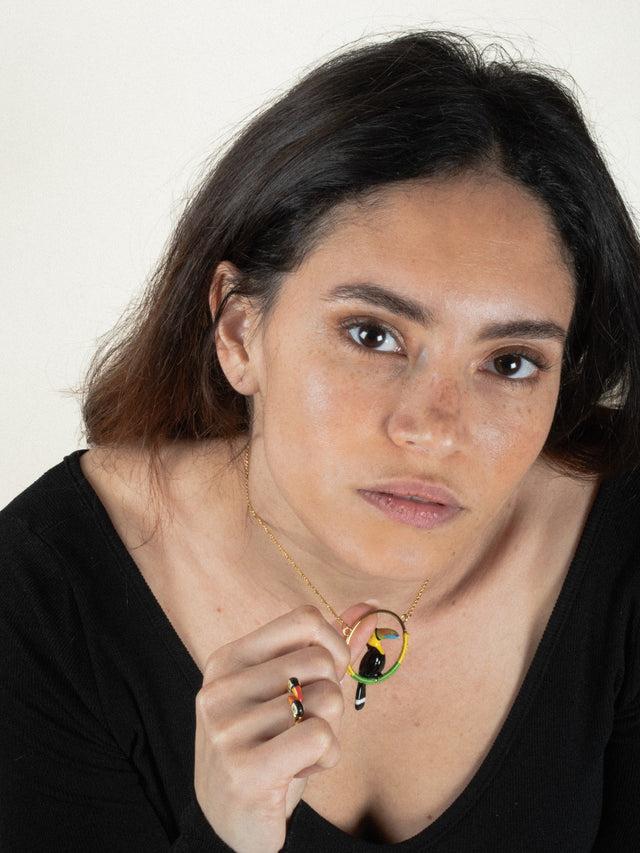 Nach Bijoux Bague FaceToFace Toucan