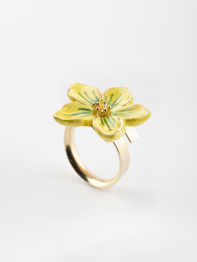 nach bijoux Bague fleur jaune