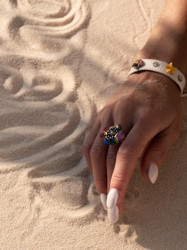 Nach Bijoux Bague Poisson Tacheté
