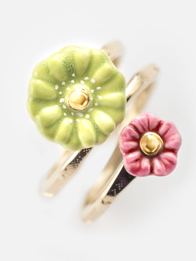 Nach Bijoux Bague Spirale à Fleurs
