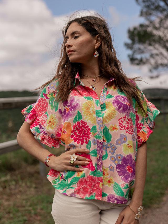 Nach Bijoux Blouse à Volants - Audacieuse