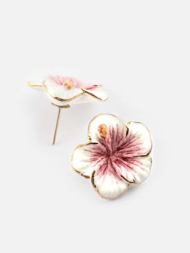 Nach Bijoux Boucles D'oreilles Hibiscus