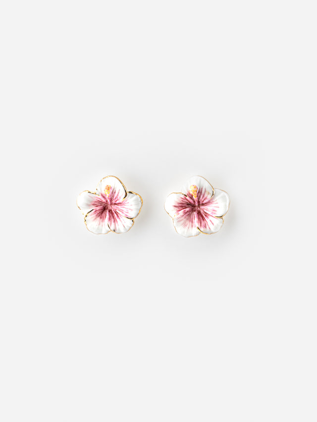 nach bijoux Boucles d'oreilles hibiscus