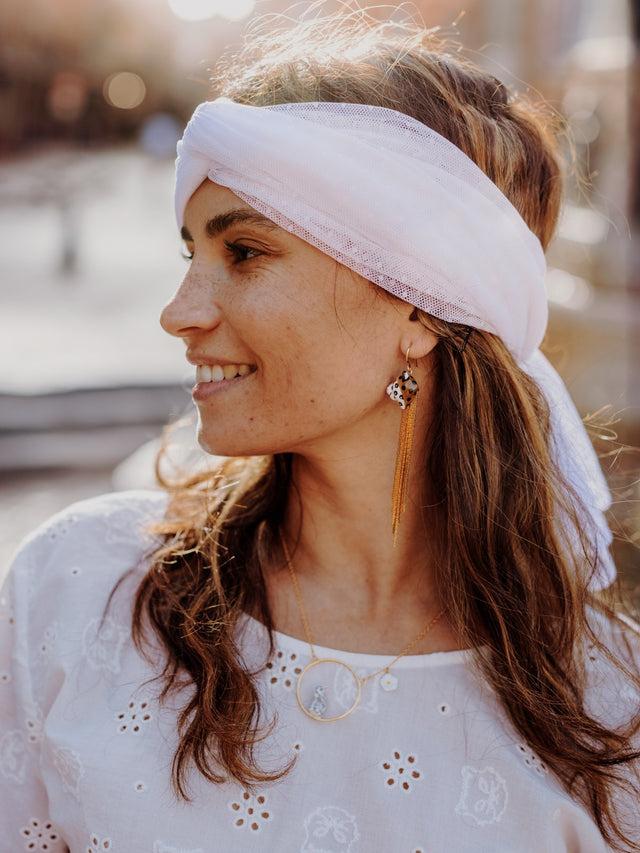 Nach Bijoux Boucles D'oreilles Léopard à Franges