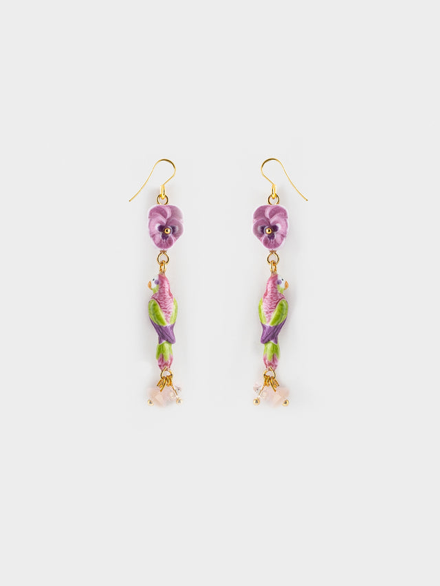 nach bijoux Boucles d'oreilles Mi-figue mi-fleur
