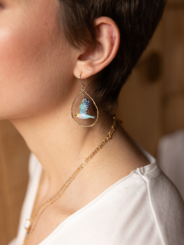 Nach Bijoux Boucles D'oreilles Oiseau Volant