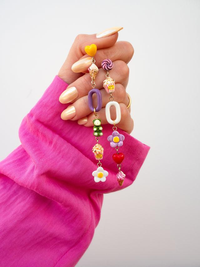 nach bijoux Boucles d'oreilles pendantes Candy