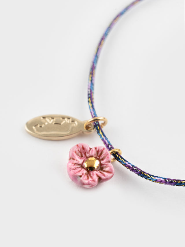 Nach Bijoux Bracelet Cordon Fleur Rose