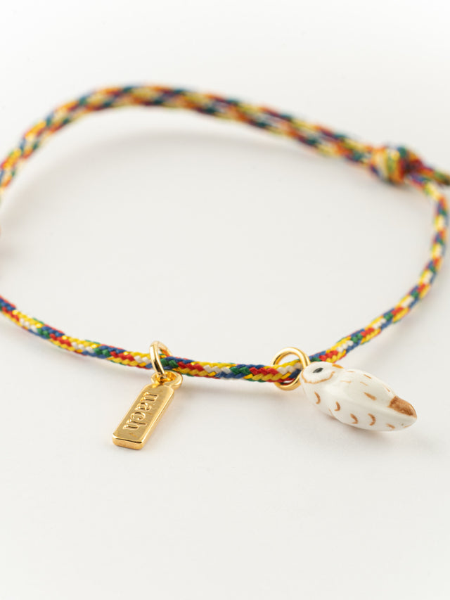 Nach Bijoux Bracelet Cordon Multicolore Chouette