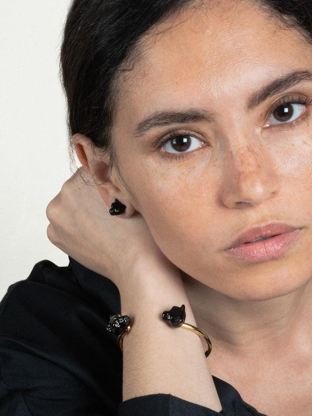 Nach Bijoux Bracelet FaceToFace Panthère Noire