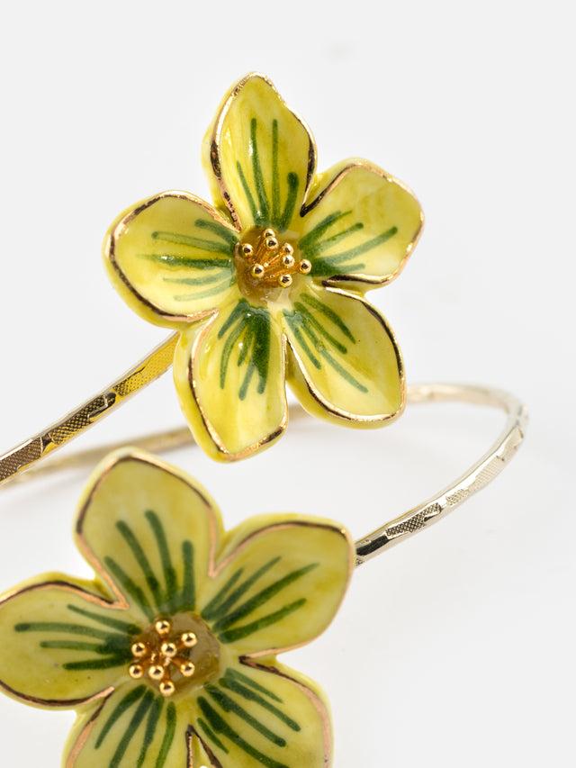 Nach Bijoux Bracelet Maxi FaceToFace Fleurs Jaunes
