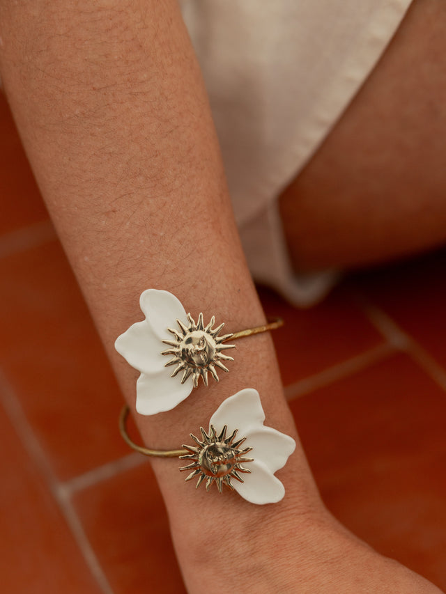 Nach Bijoux Bracelet Maxi FaceToFace Soleil Blanc