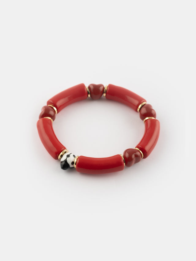 nach bijoux Bracelet perles cœurs - Chérie Cherry