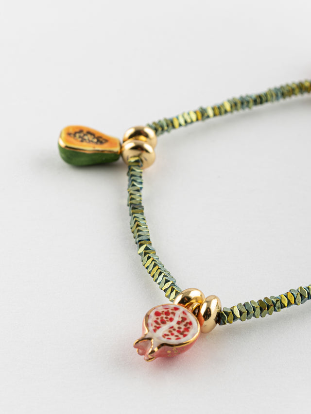 Nach Bijoux Bracelet Perles D'hématite & Fruits