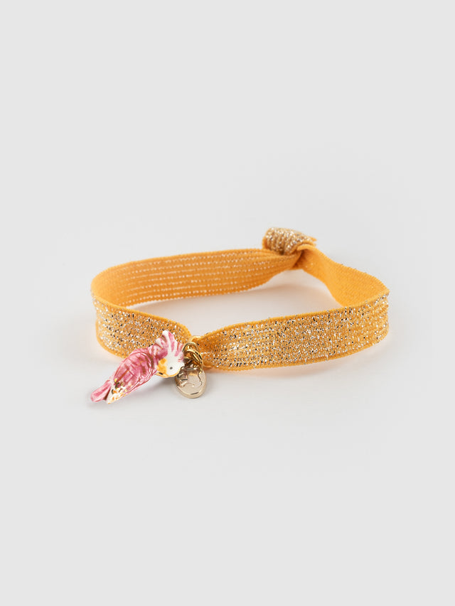 nach bijoux Bracelet twistband cacatoès rose