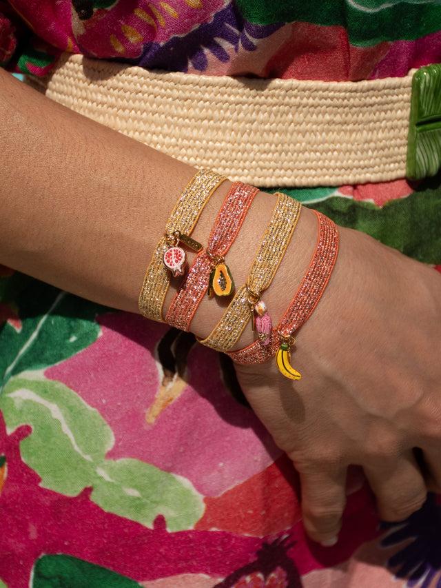 Nach Bijoux Bracelet Twistband Papaye