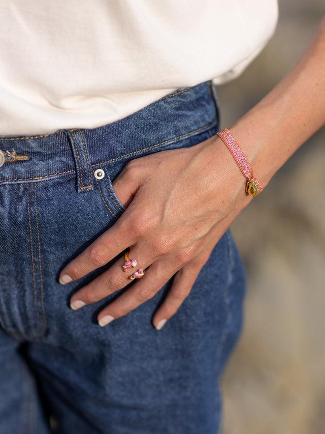 Nach Bijoux Bracelet Twistband Papaye