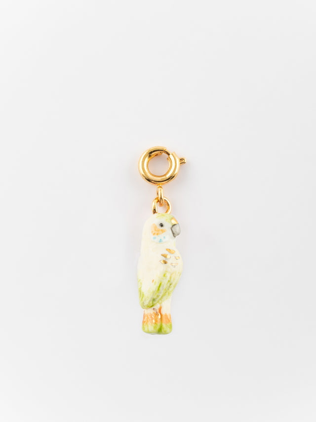 nach bijoux Charm's perruche blanche