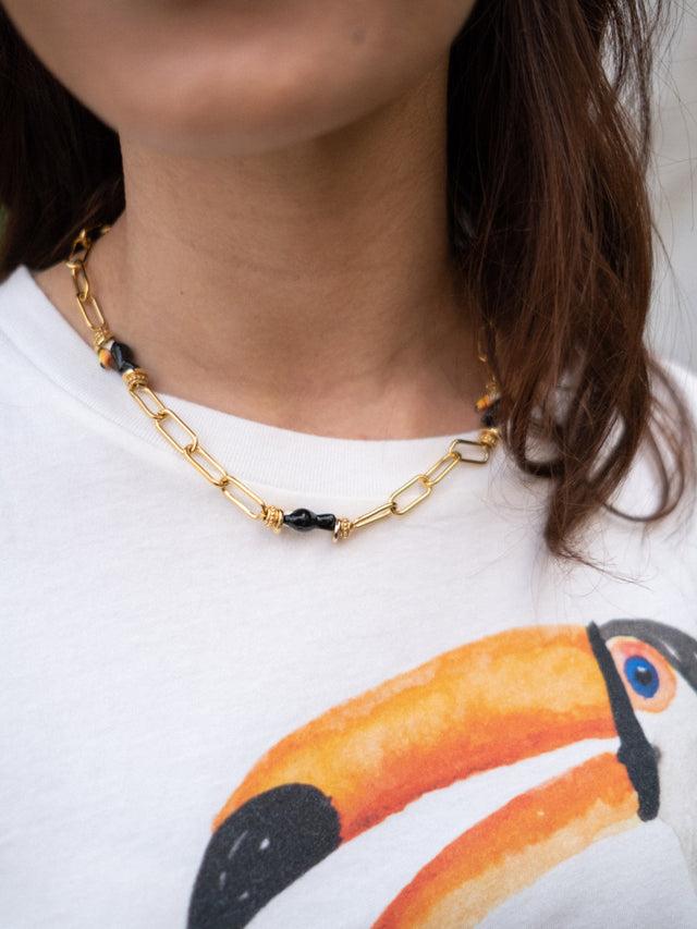 Nach Bijoux Collier Chaîne Toucan