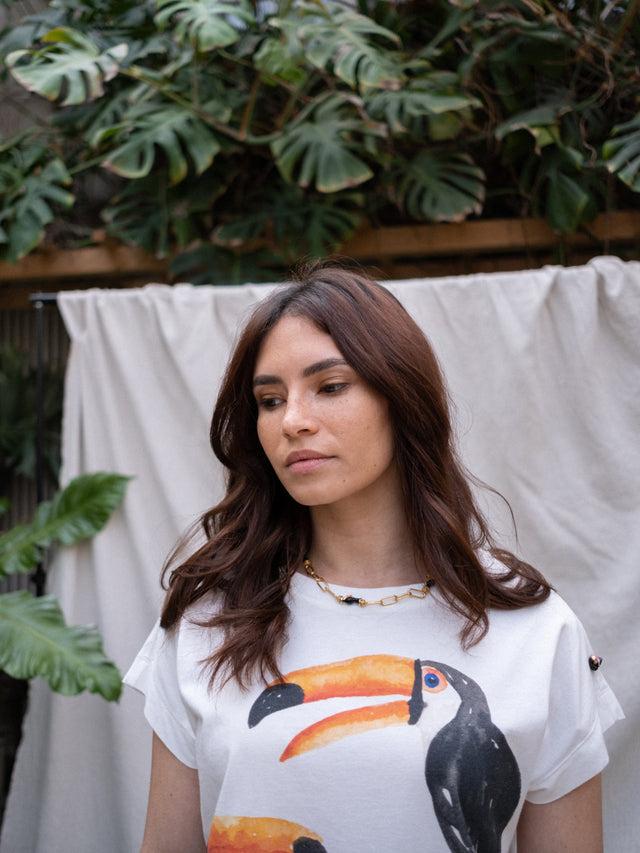 Nach Bijoux Collier Chaîne Toucan