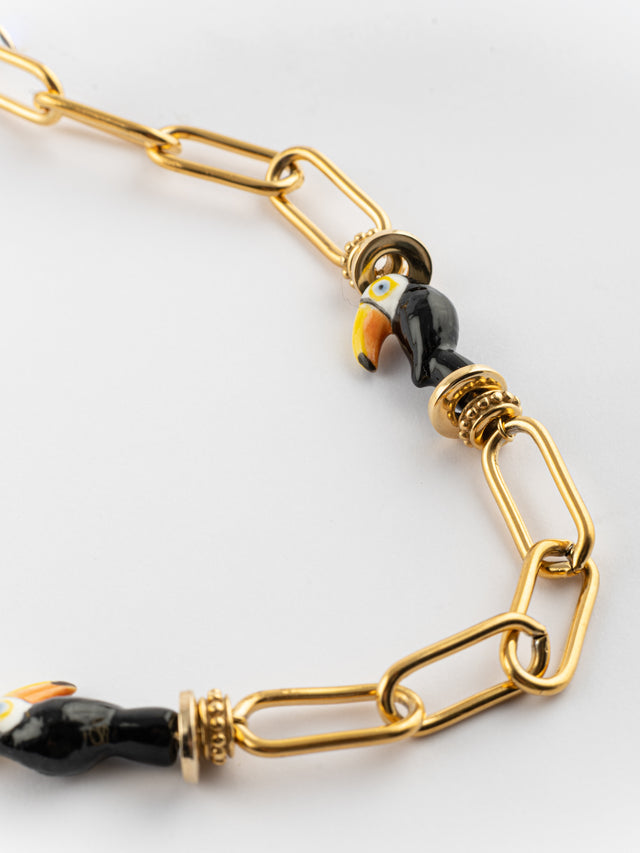 nach bijoux Collier chaîne toucan