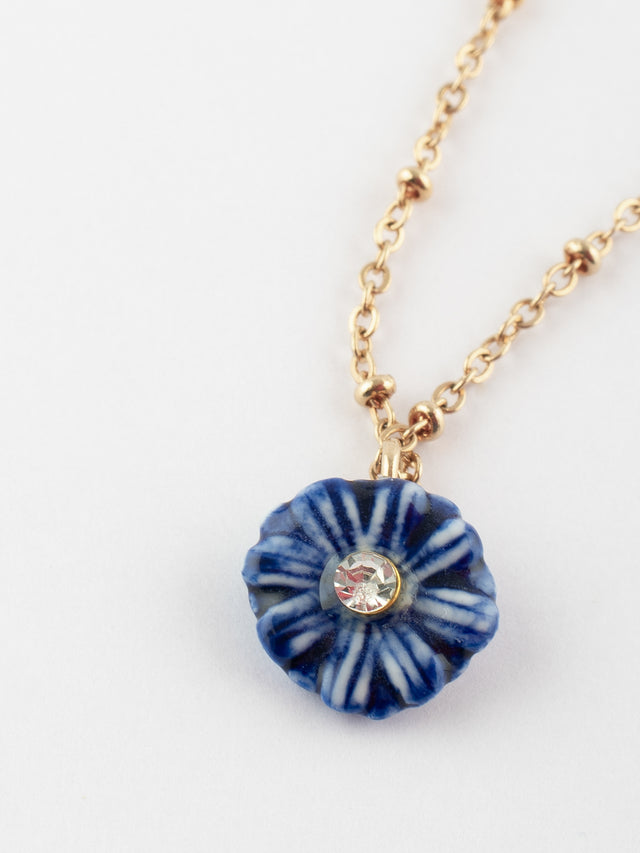 Nach Bijoux Collier Chardon Bleu