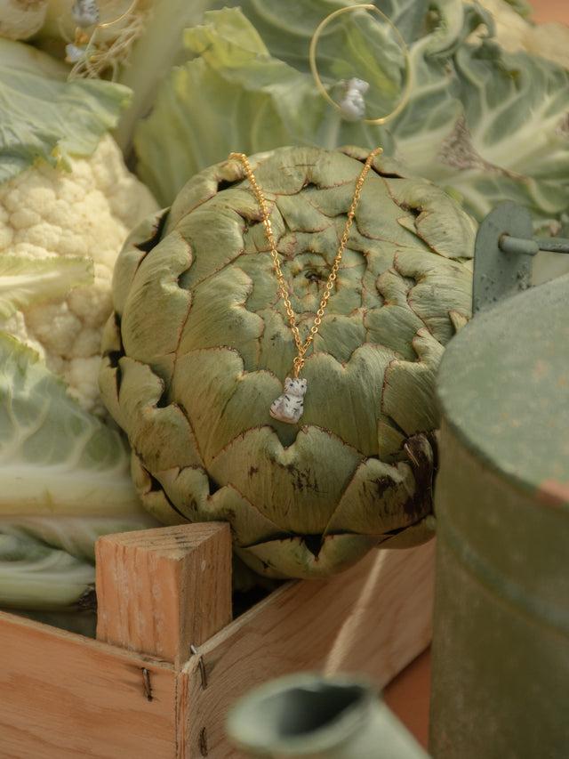 Nach Bijoux Collier Chaton Tabby