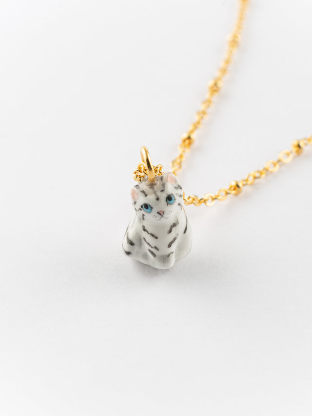 nach bijoux Collier chaton tabby