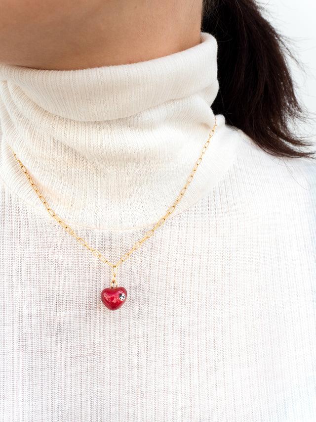 nach bijoux Collier cœur - Chérie Cherry