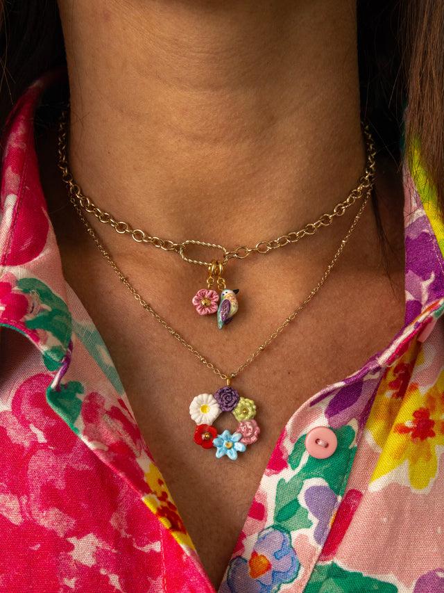 Nach Bijoux Collier Couronne De Fleurs
