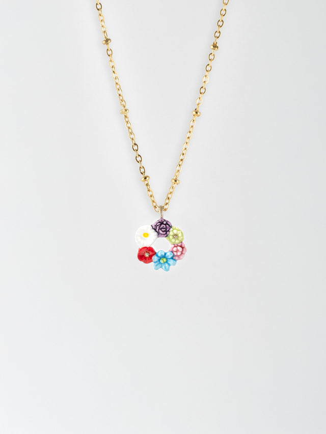 nach bijoux Collier couronne de fleurs