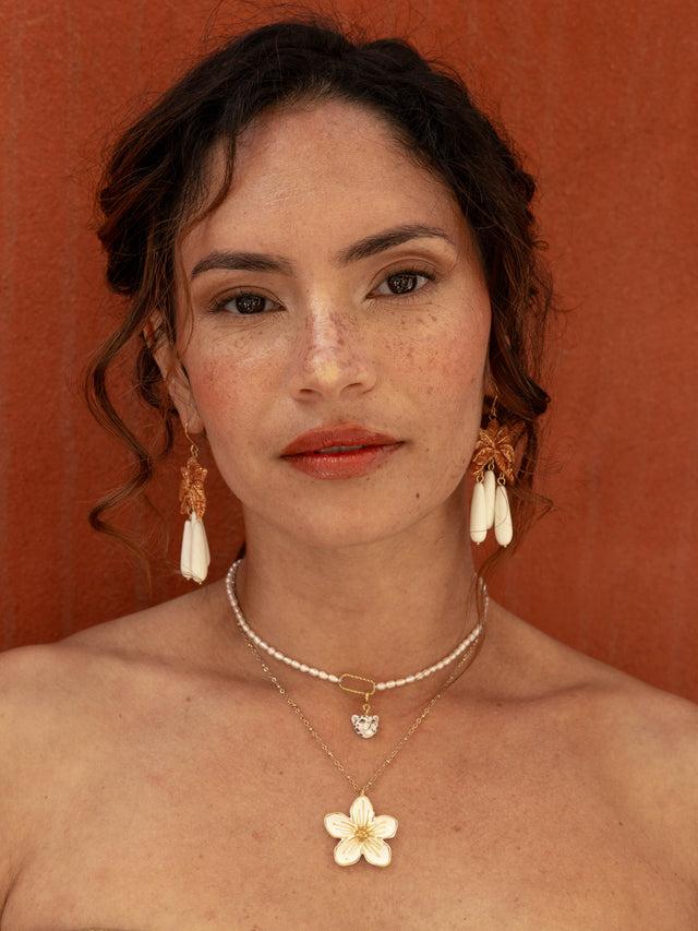 Nach Bijoux Collier Fleur Blanche