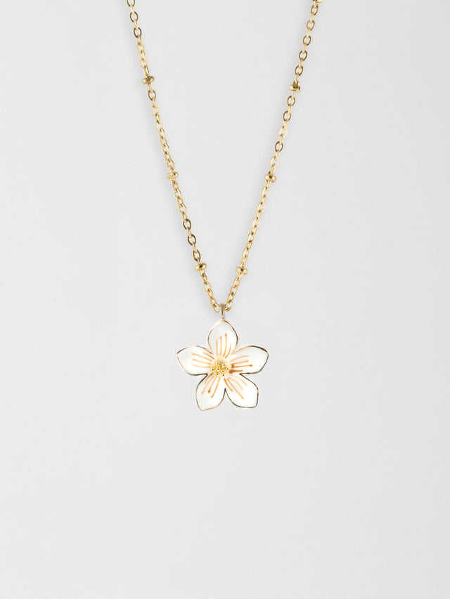 Nach Bijoux Collier Fleur Blanche
