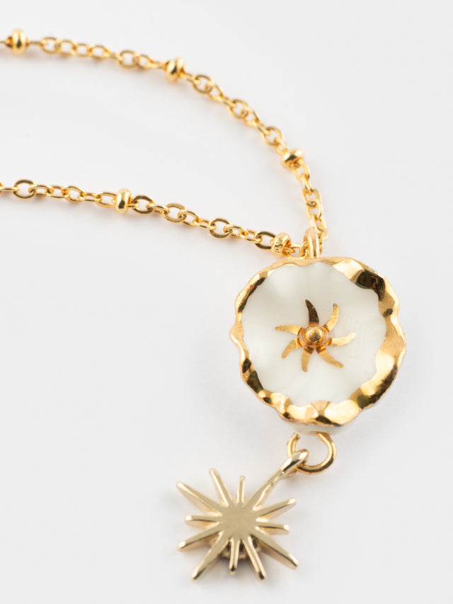 Nach Bijoux Collier Fleur Des Neiges - Arctique