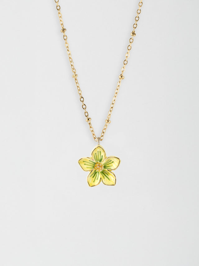 nach bijoux Collier fleur jaune