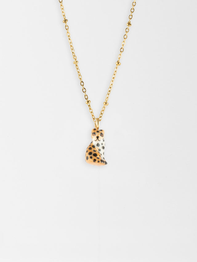 Nach Bijoux Collier Léopard Assis